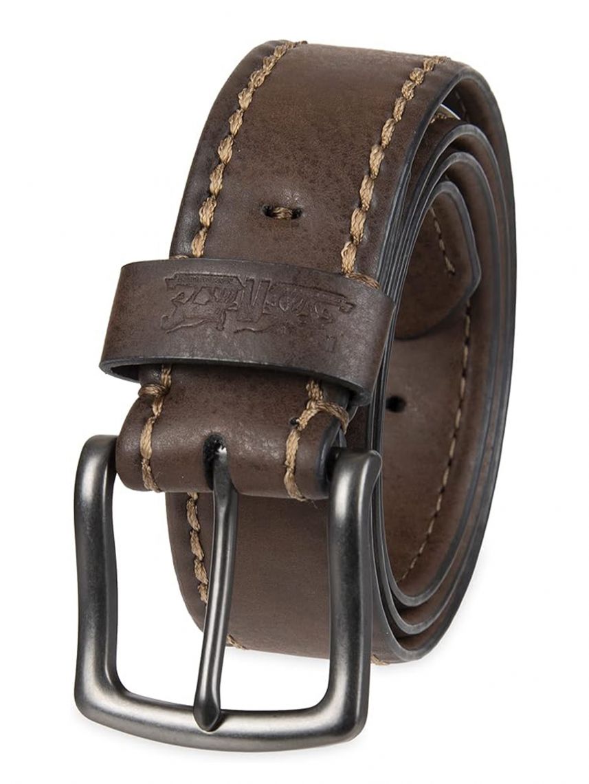 חגורת עור לגבר 38 ממ מבית LEVIS דגם 11LV12S001-251