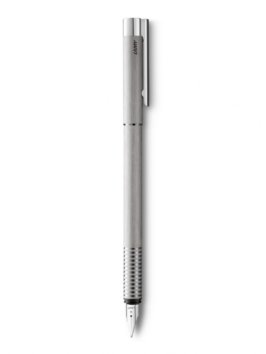 עט נובע מבית LAMY דגם LOGO 006 בצבע כסוף מודל 4000050