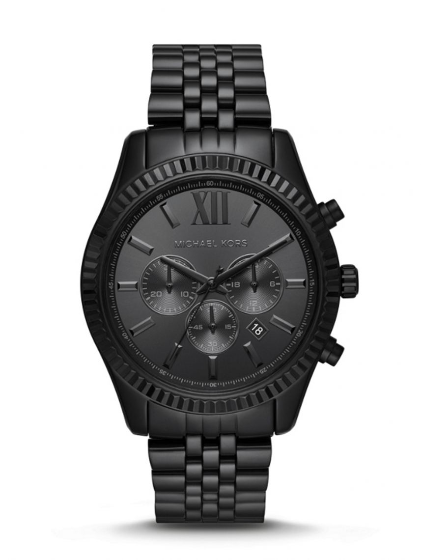 שעון יד גברים MICHAEL KORS מתכת שחורה דגם MK8591