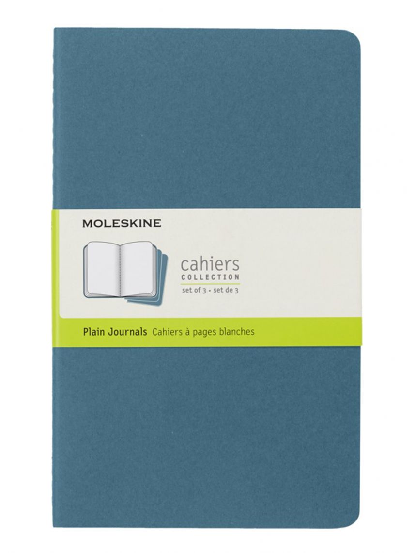 סט 3 מחברות חלקות L כריכה רכה מבית MOLESKIN דגם CH018B44