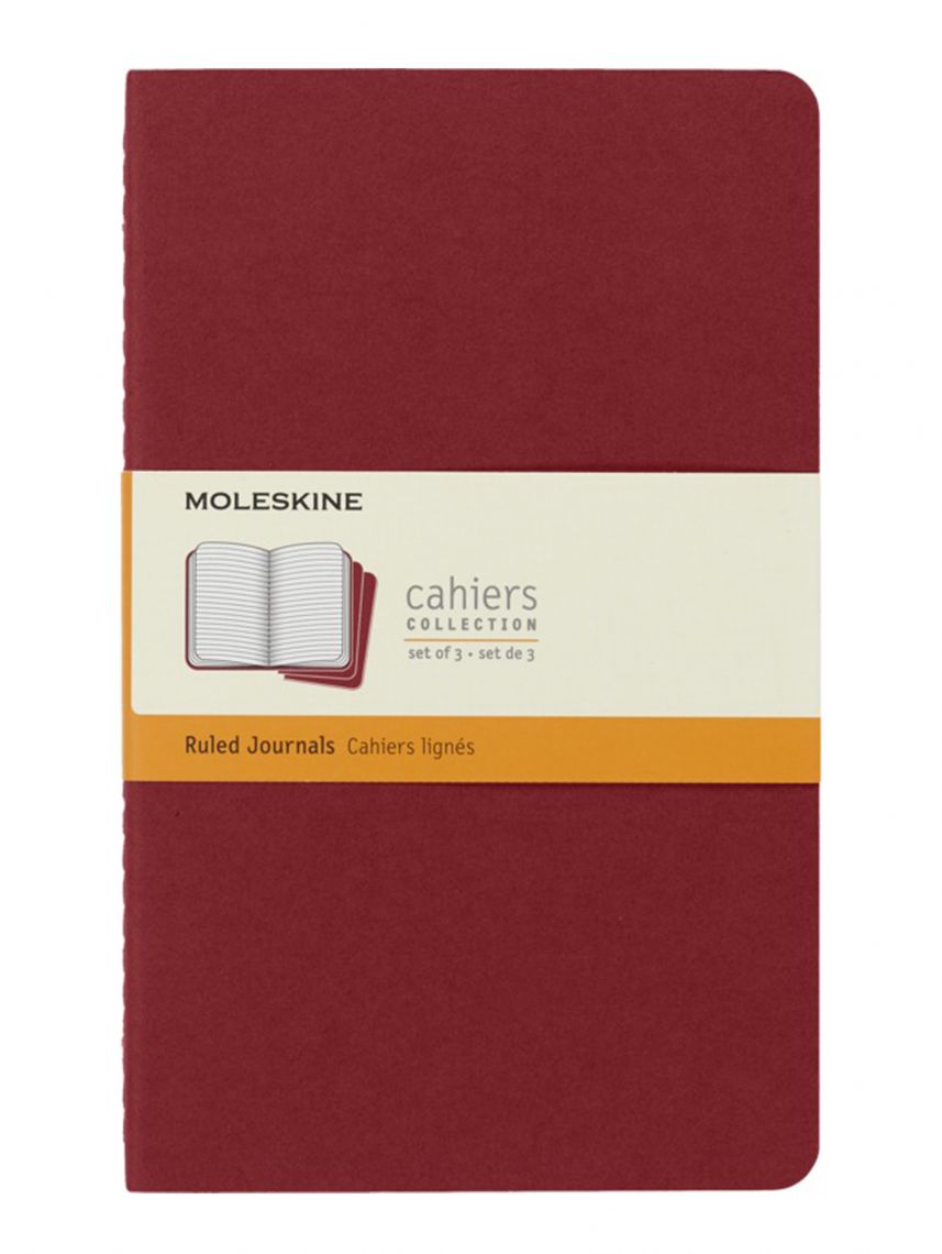 סט 3 מחברות שורה כריכה רכה מבית Moleskine דגם CH116