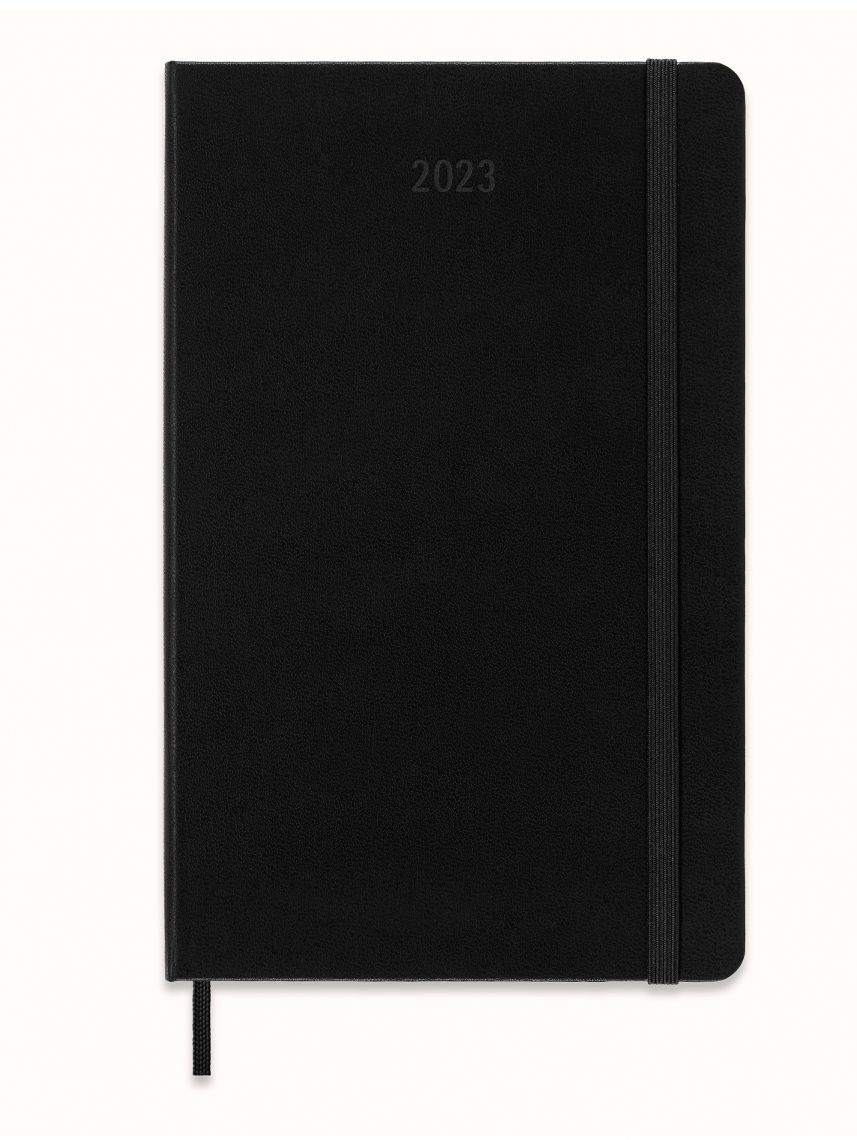 מחברת 12 חודשים שבועי כריכה קשה מבית MOLESKINE דגם DHB12WH3Y23
