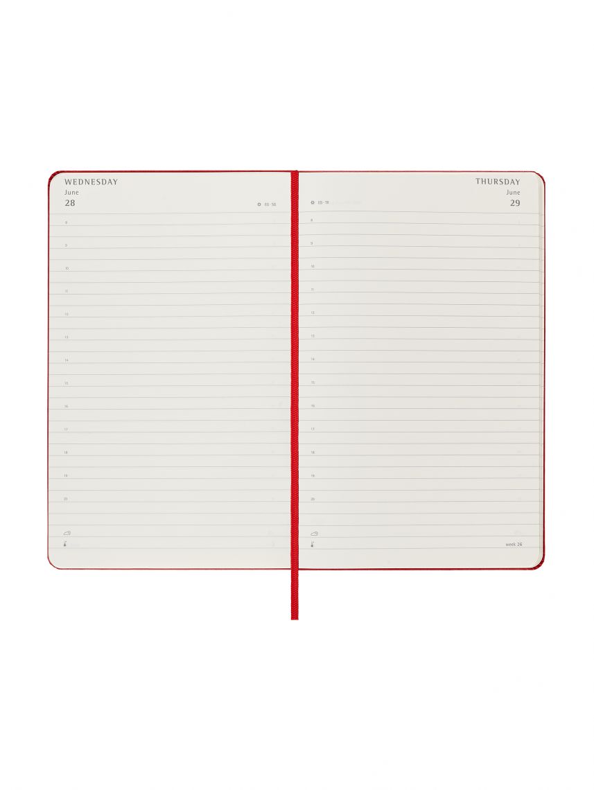 מחברת 12 חודשים יומי כריכה קשה מבית MOLESKINE דגם DHF212DC3Y23