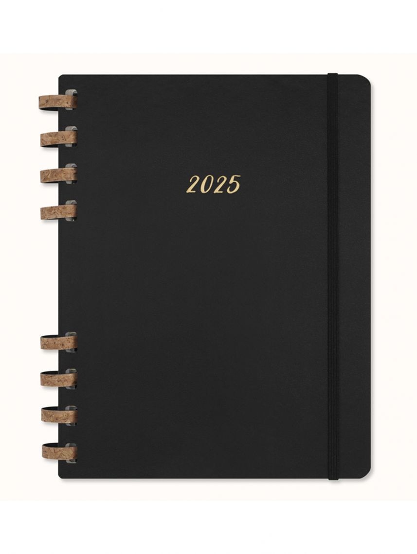 ארגונית תכנון חודשי ספירלה XL עם כריכה קשה  MOLESKINE דגם DHSPB12MWH4Y25