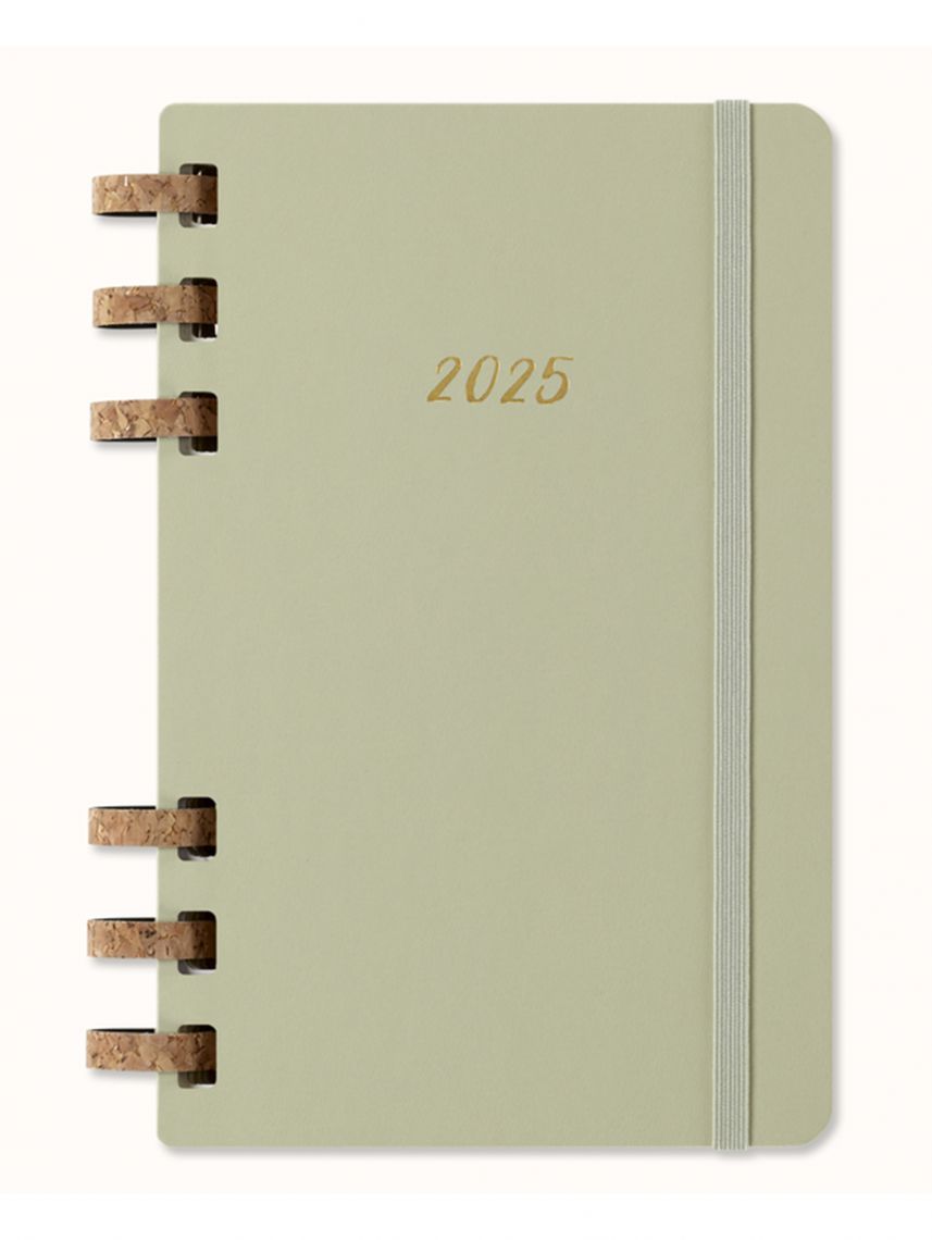 ארגונית תכנון 12 חודש ספירלה L עם כריכה קשה מבית MOLESKINE דגם DHSPK5212MWH3Y25