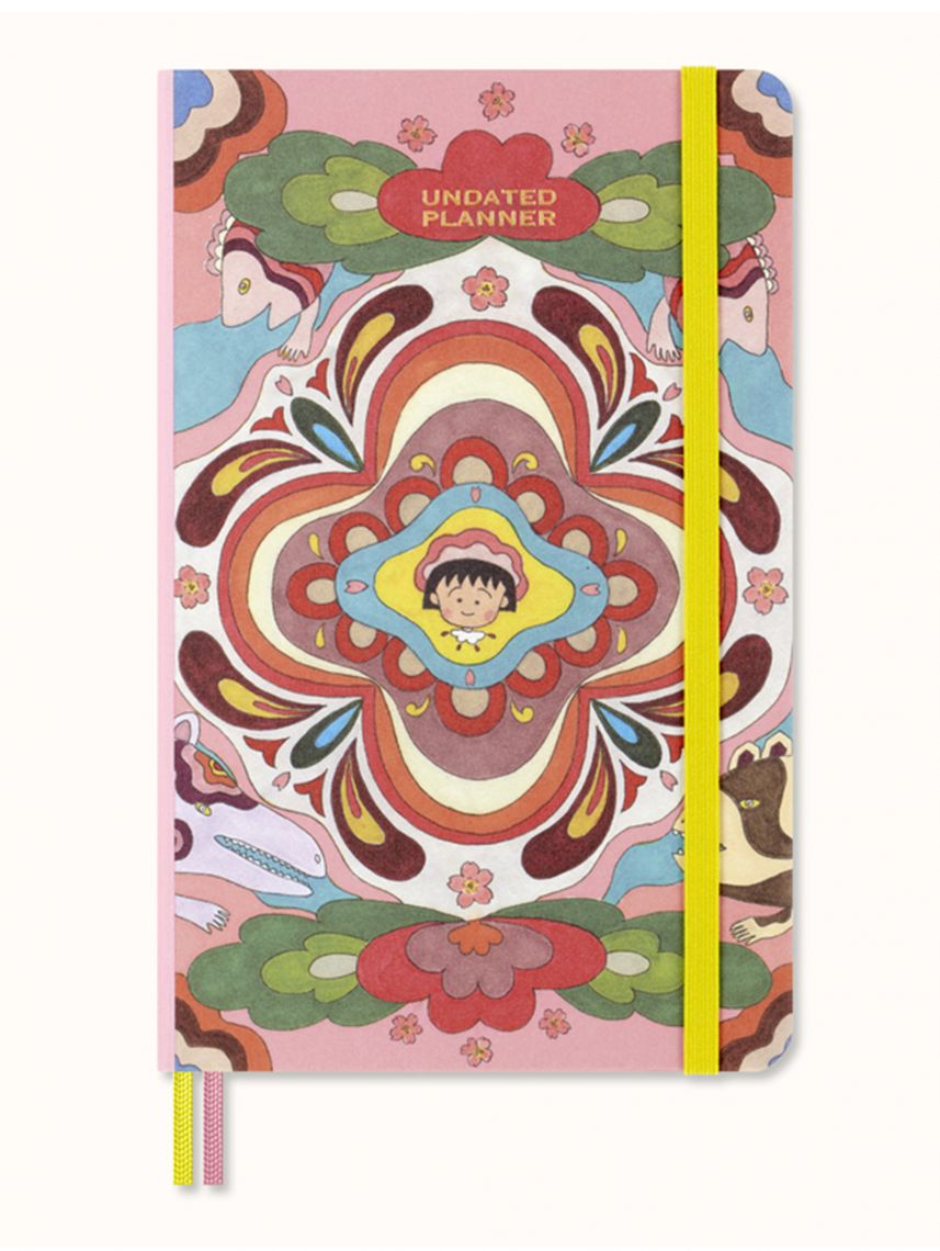 מחברת תכנון שבועי כריכה קשה מהדורה מוגבלת מקולקציית האומן SAKURA מבית MOLESKINE דגם DHUNDBSU07WN3NB