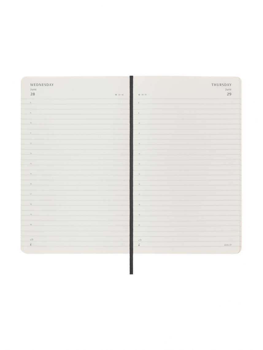 מחברת 12 חודשים יומי כריכה רכה מבית MOLESKINE דגם DSB12DC3Y23