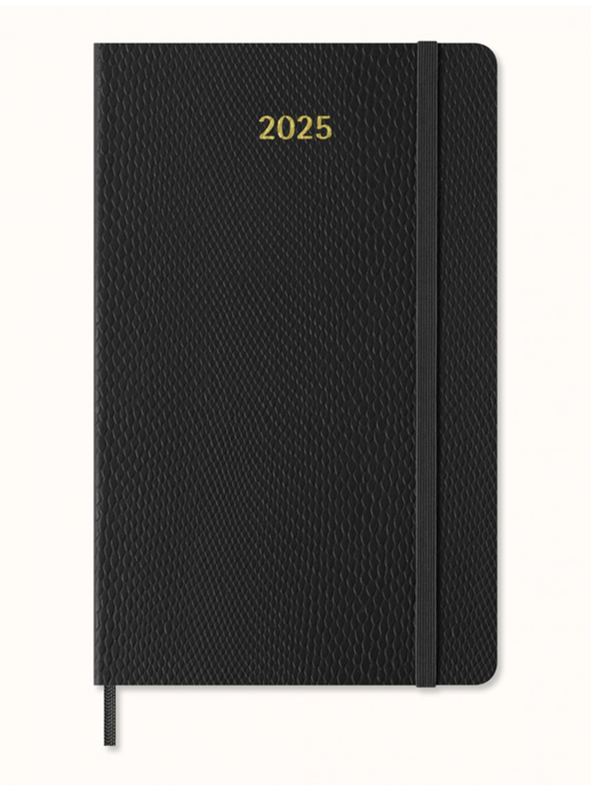 מארז מחברת תכנון שבועי L כריכה רכה דמוי עור נחש  MOLESKINE דגם DSPRETB12WN3BY25