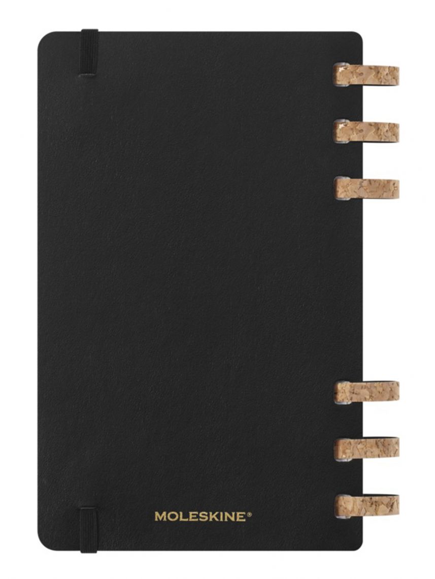 מחברת תכנון חודשי L כריכה רכה ספירלה מבית MOLESKINE דגם DSSPB12MWH3Y25