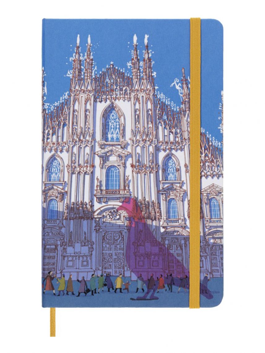 מחברת שורה כריכה קשה מבית MOLESKINE קולקציית I AM MILAN דגם LEQP060IAMI
