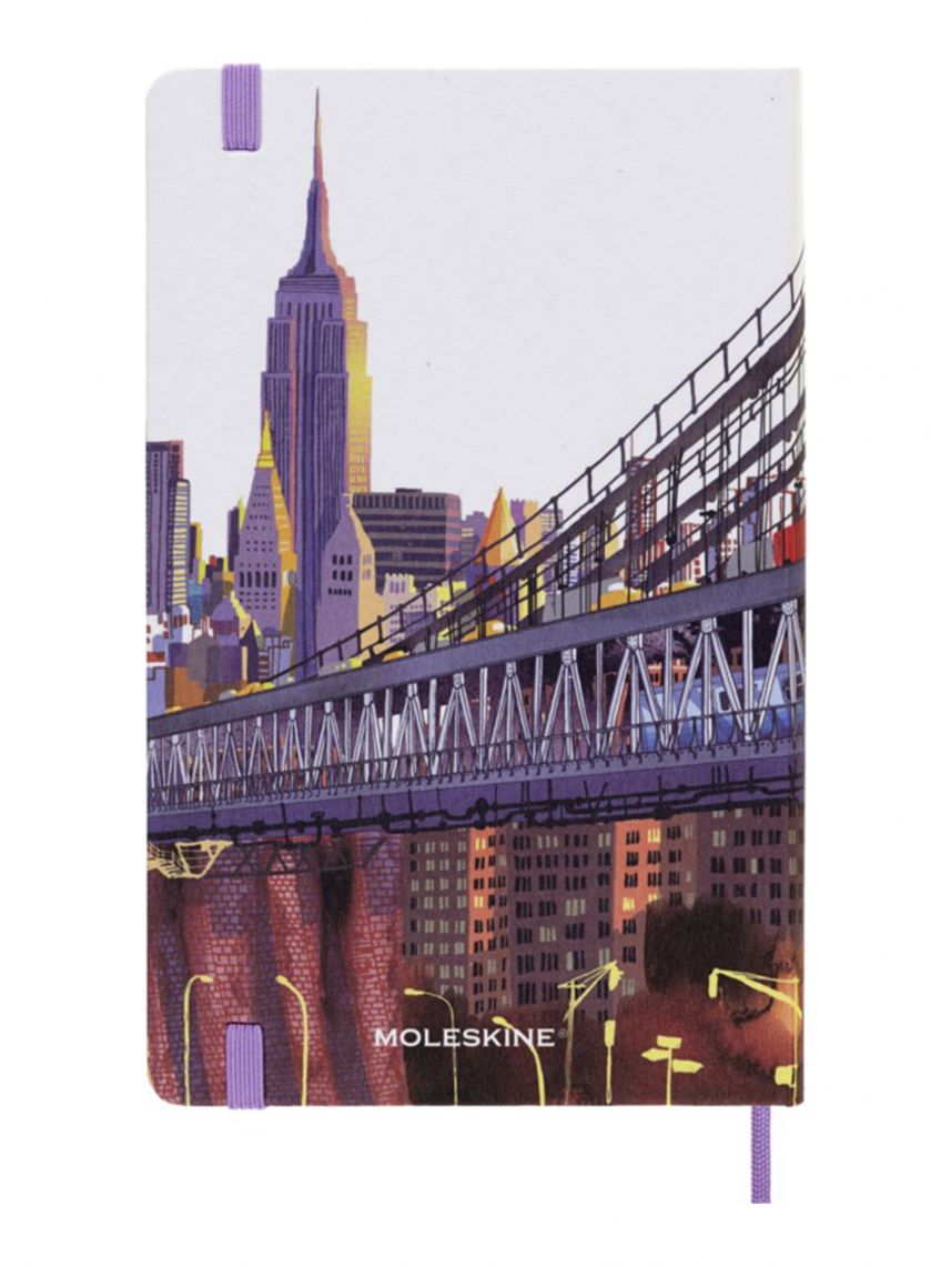 מחברת שורה כריכה קשה מבית MOLESKINE קולקציית I AM NY דגם LEQP060IAMNY