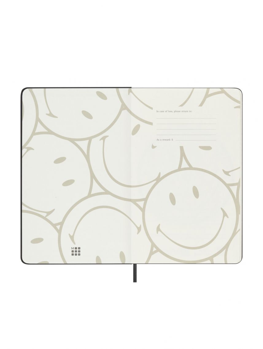 מחברת שורה כריכה קשה SMILEY מבית Moleskine דגם LESMILEYNTBK