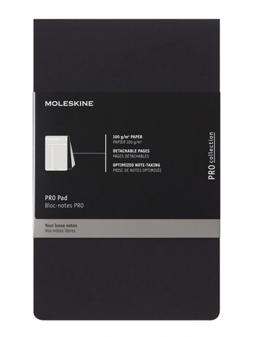 מארז 2 מחברות פנקס לארג’ מבית Moleskine דגם PROPAD2BK