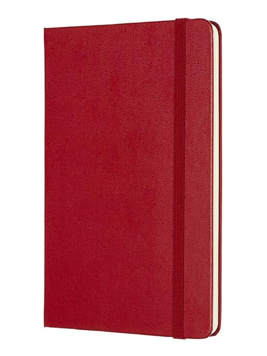 מחברת מנוקדת כריכה קשה מבית MOLESKINE צבע אדום דגם - MOL-QP053F2