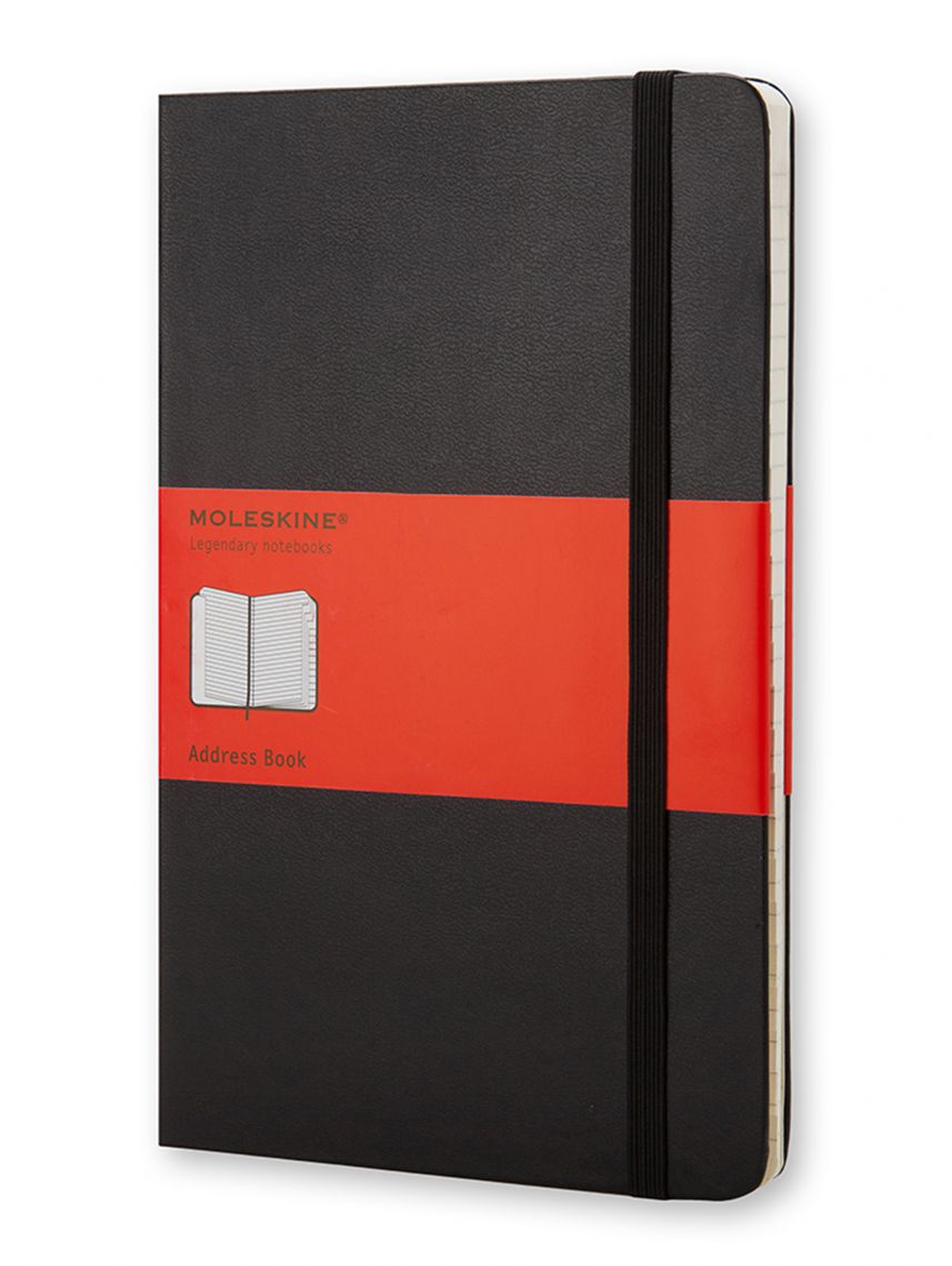 פנקס כתובות כריכה קשה מבית MOLESKINE דגם QP064