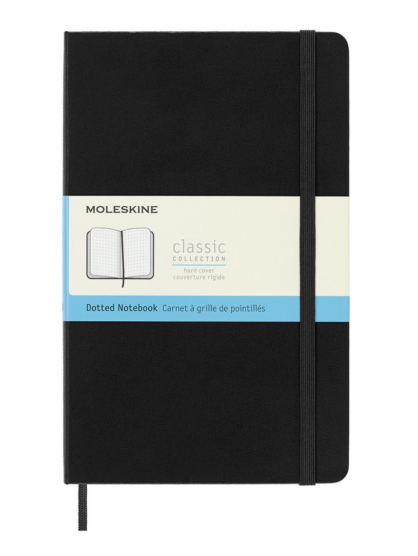 מחברת מנוקדת כריכה קשה מבית MOLESKINE דגם QP066