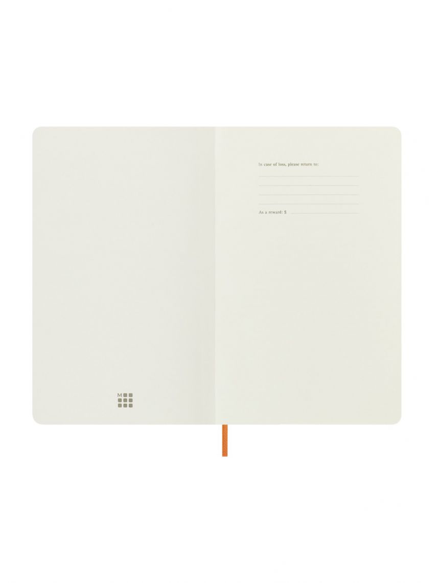 מחברת שורה כריכה רכה מבית MOLESKINE קולקציית precious & ethical דגם QP616N8VCAPRIBOX
