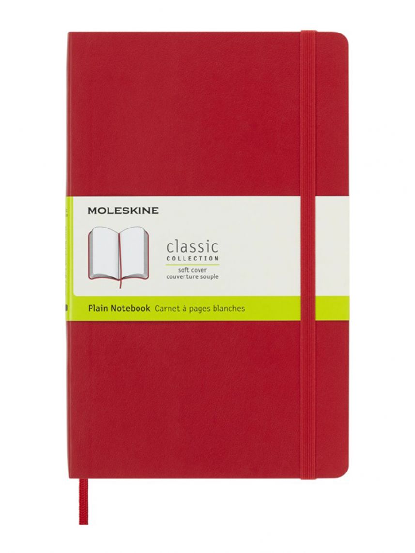 מחברת חלקה כריכה רכה  MOLESKINE דגם QP618F2