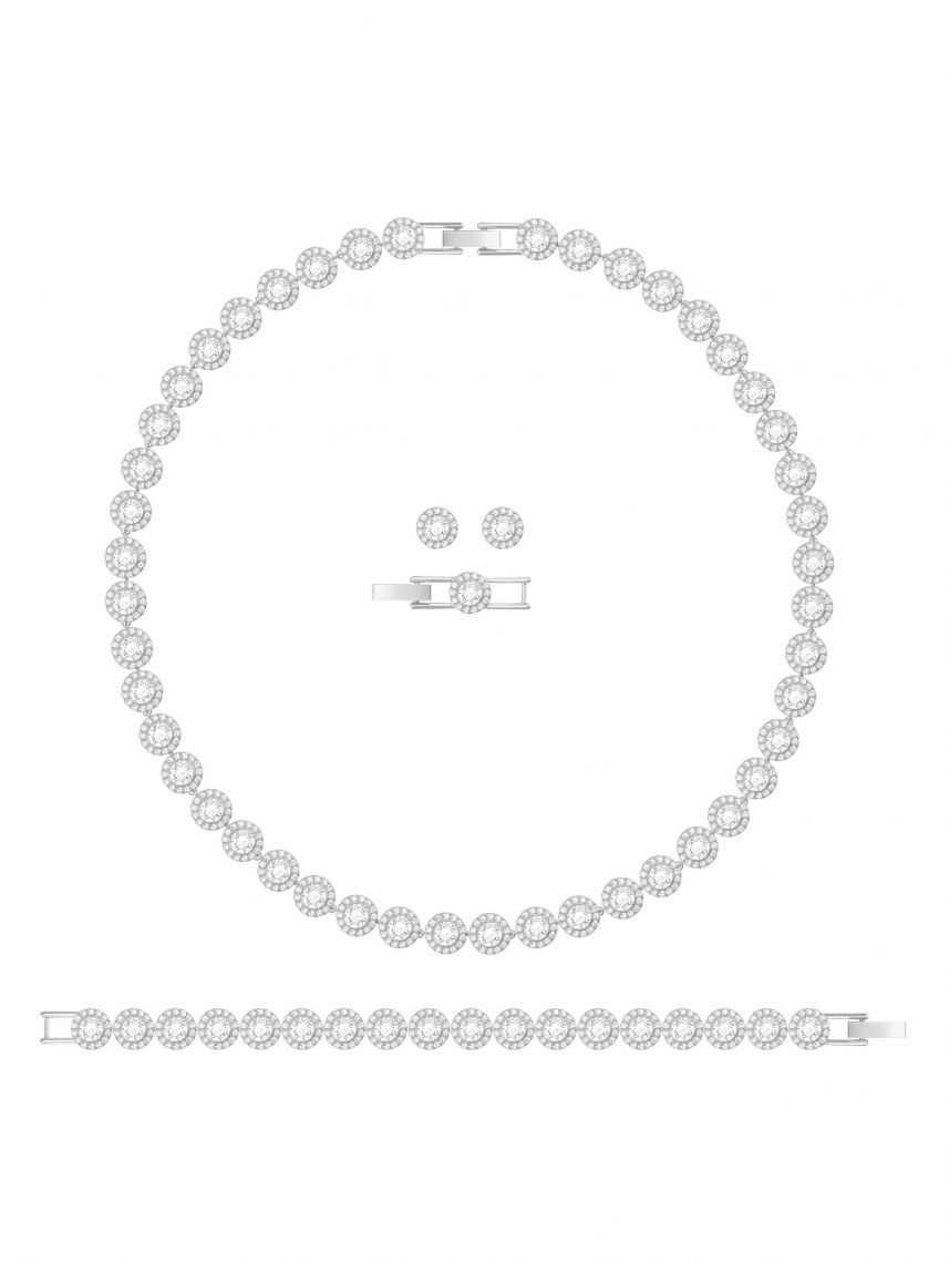 סט שרשרת, עגילים וצמיד SWAROVSKI קולקציית ANGELIC