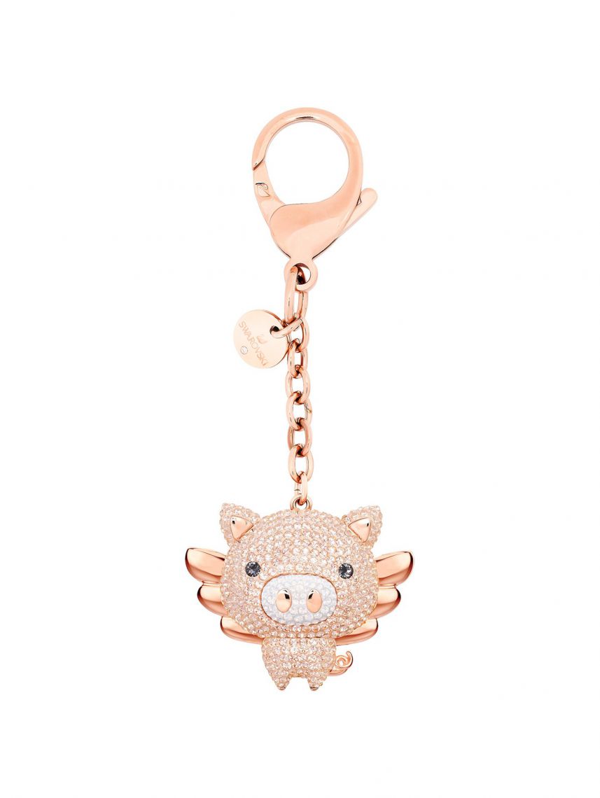 צ’ארם לתיק מבית SWAORVSKI בצבע ורוד