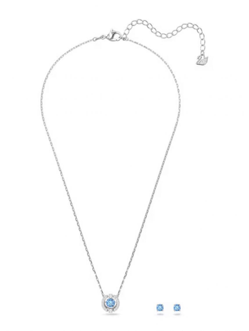 סט שרשרת ועגילים לאישה מבית SWAROVSKI קולקציית SPARKLING DC דגם 5480485