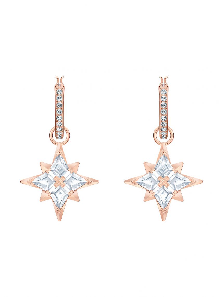 עגילים משובצים מבית SWAROVSKI קולקציית SWA SYMBOL דגם 5494337