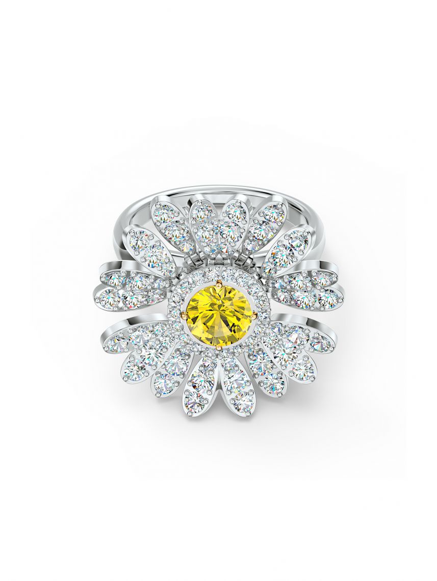 טבעת פרח SWAROVSKI קולקציית FLOWER מידה 58 דגם 5534945