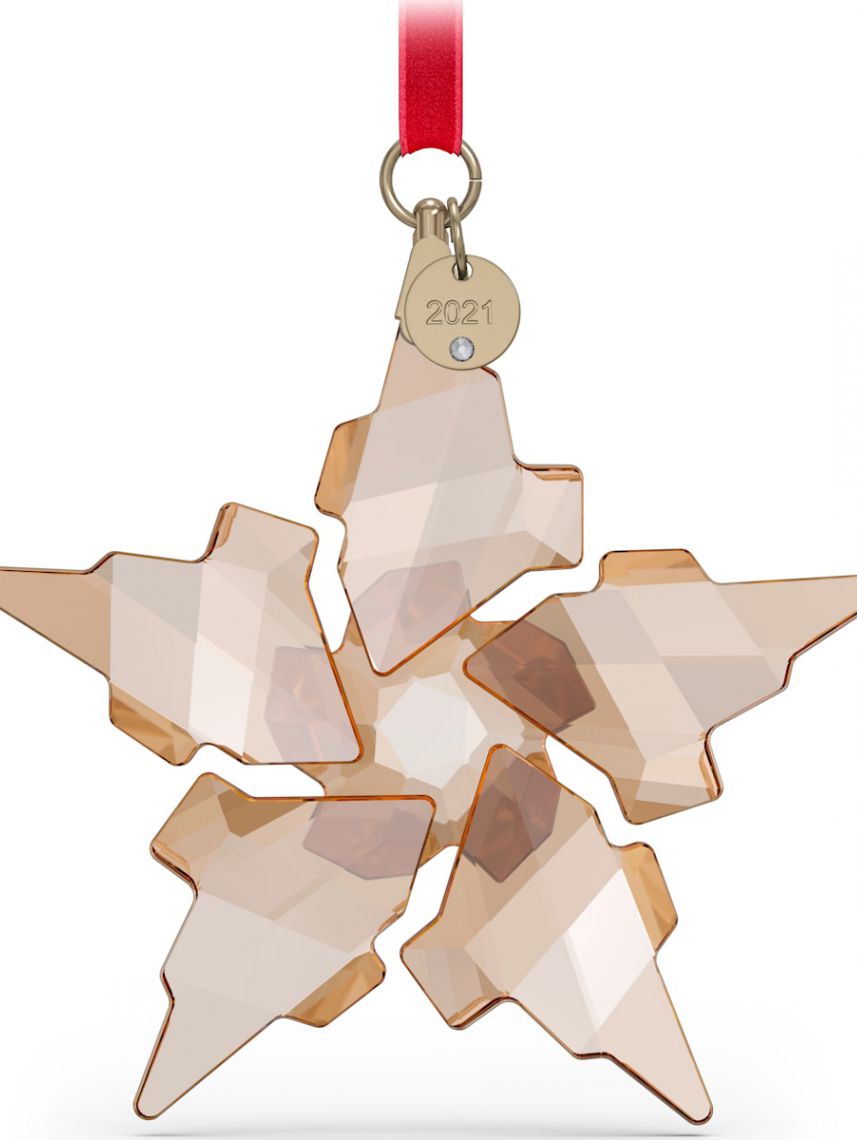 קריסטל SWAROVSKI בצורת כוכב בצבע ורוד