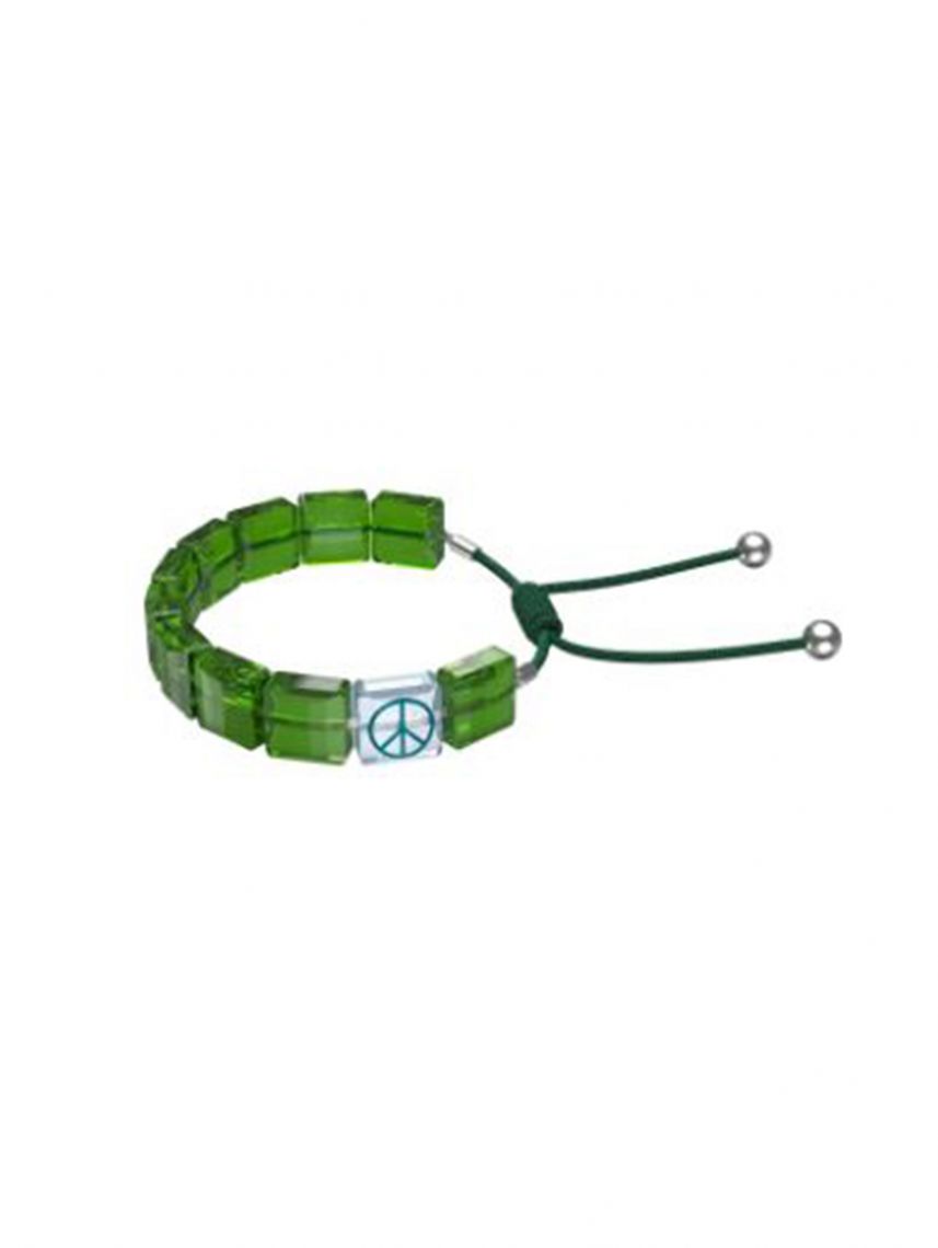 צמיד ירוק SWAROVSKI קולקציית LETRA דגם 5615003