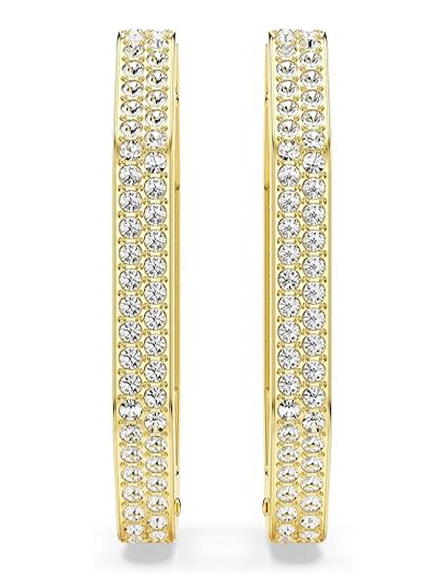 עגילי חישוק מתומן מבית SWAROVSKI קולקציית DEXTERIA