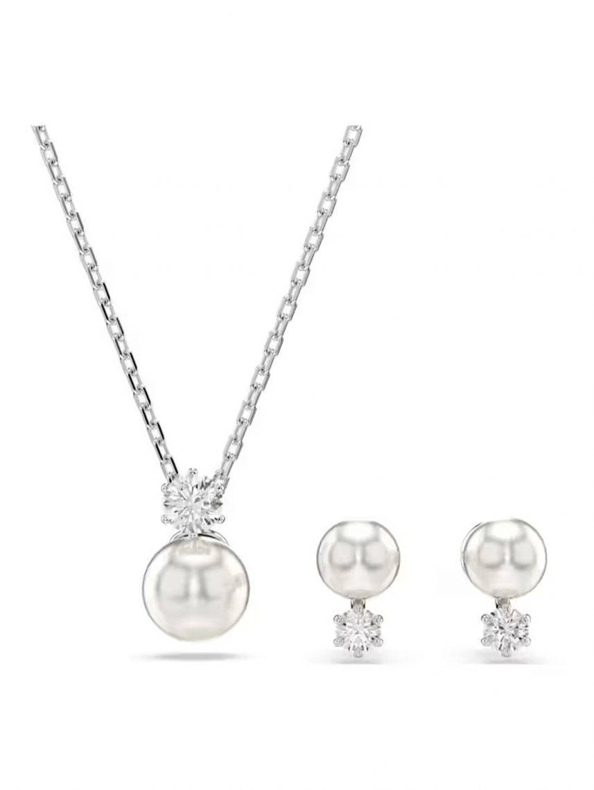 סט שרשרת ועגילים SWAROVSKI קולקציית 2 דגם 5689624