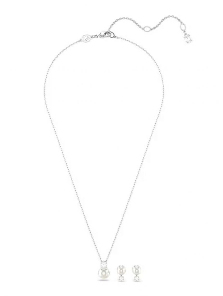 סט שרשרת ועגילים SWAROVSKI קולקציית 2 דגם 5689624