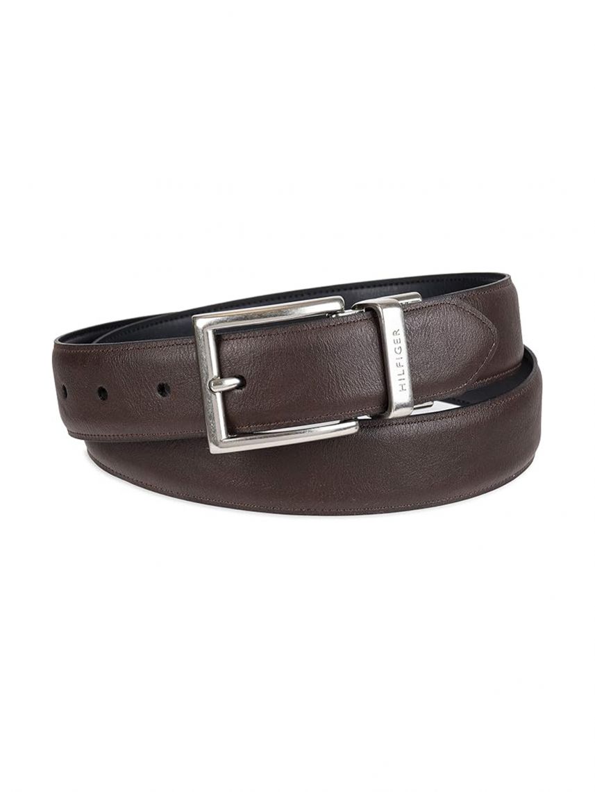 חגורת עור 2 צדדים  TOMMY HILFIGER דגם 11TL08X013-090