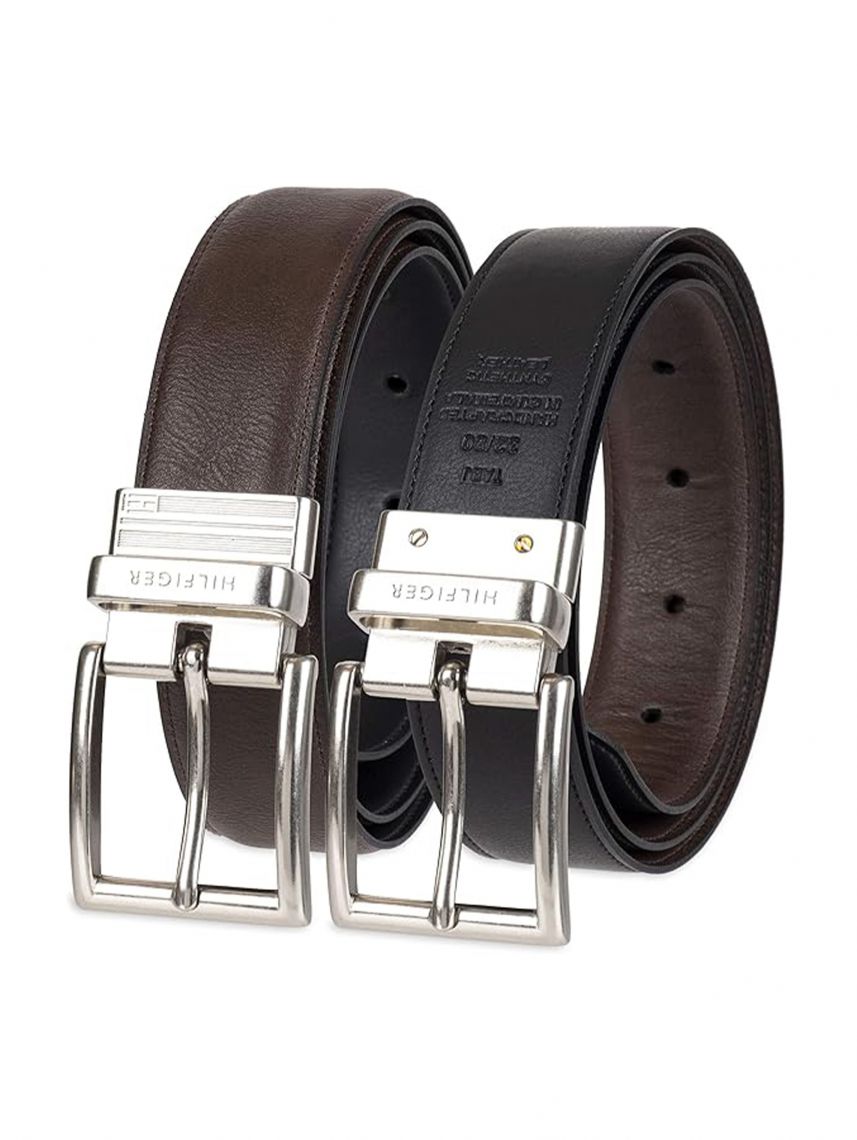 חגורת עור 2 צדדים TOMMY HILFIGER דגם 11TL08X013-090