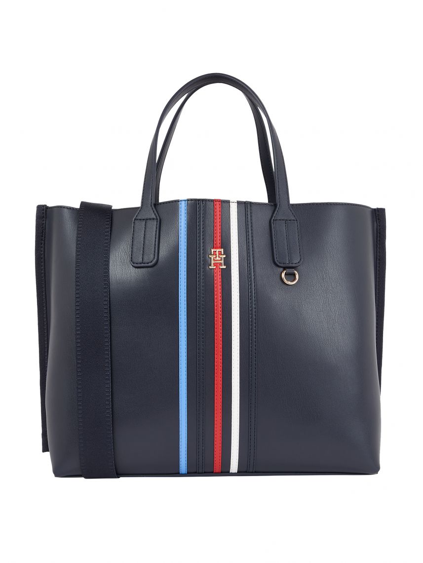 תיק צד דמוי עור לאישה מבית Tommy Hilfiger דגם AW0AW16409-DW6