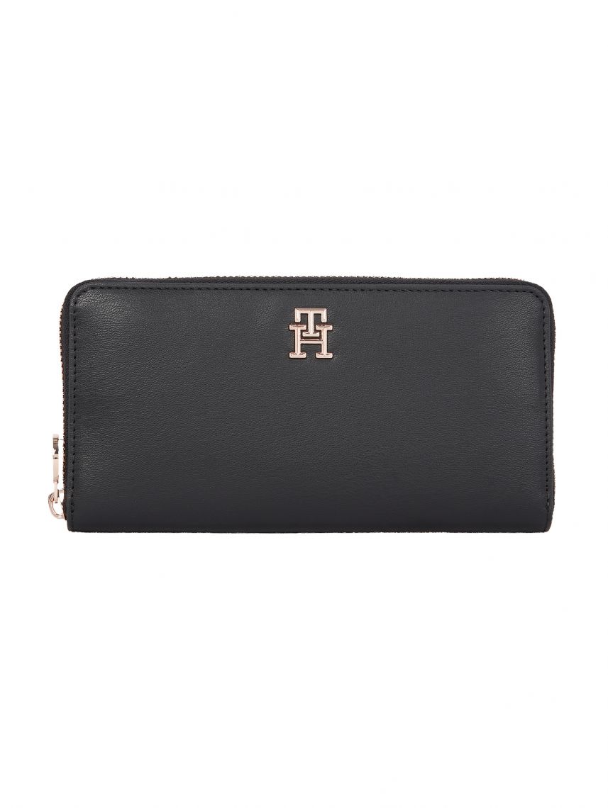 ארנק דמוי עור לאישה מבית TOMMY HILFIGER דגם AW0AW16592-BDS