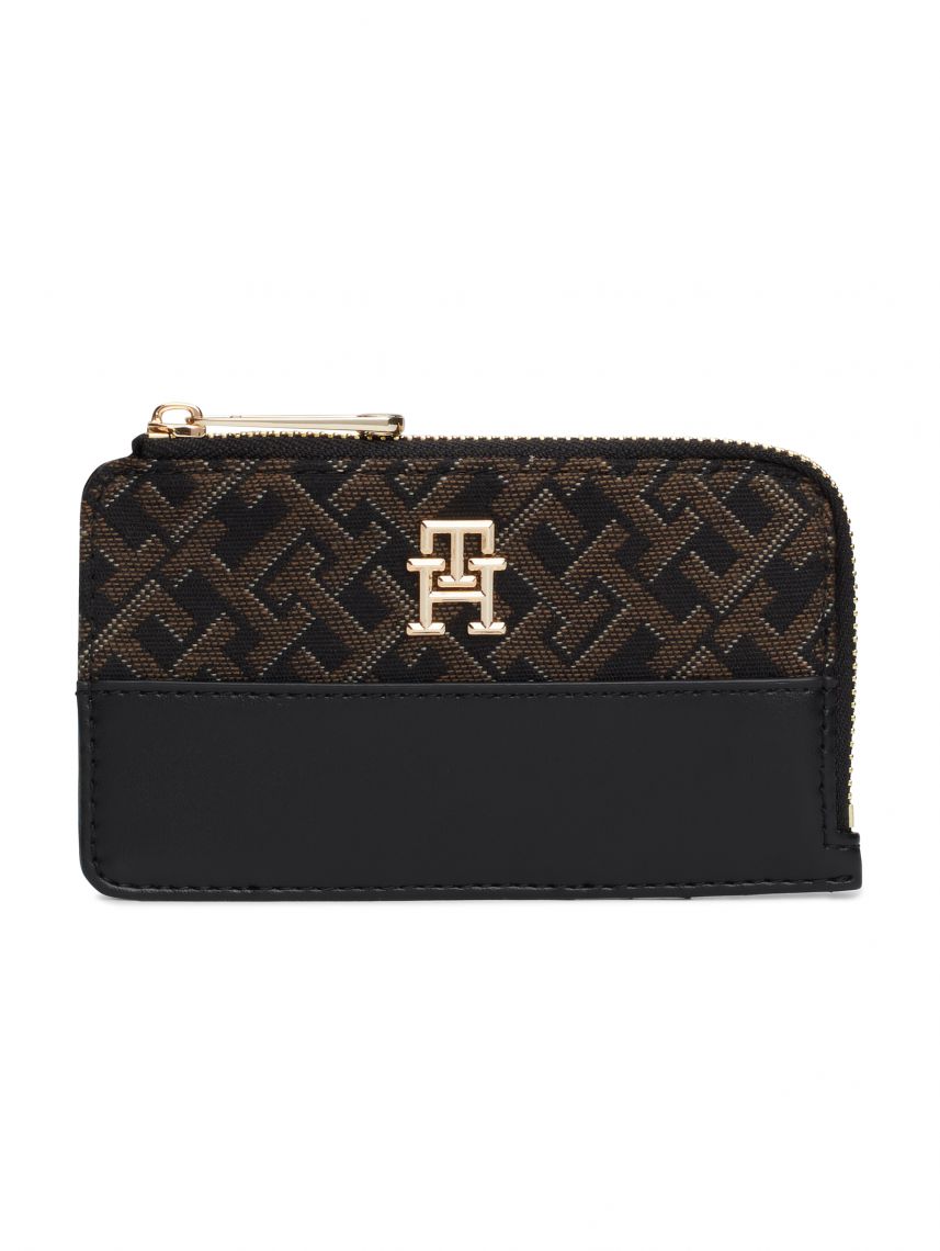 ארנק דמוי עור לאישה מבית TOMMY HILFIGER דגם AW0AW17152-BDS