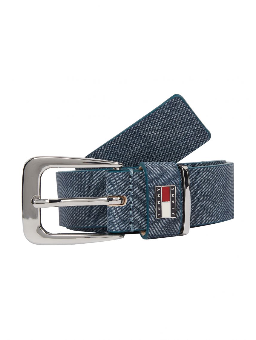 חגורת עור Tommy Hilfiger  דגם AW0AW17393-0GY