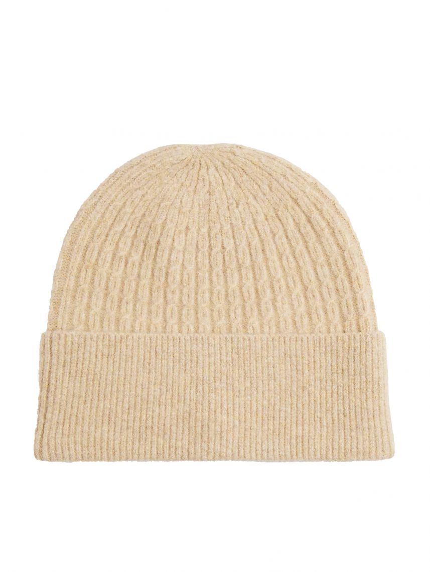 TH CABLE ENAMEL FLAG BEANIE