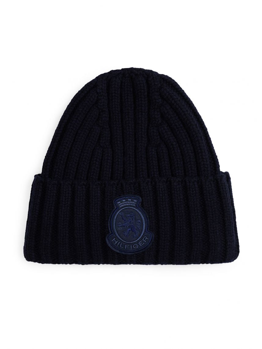 TH CREST FLUFFY BEANIE