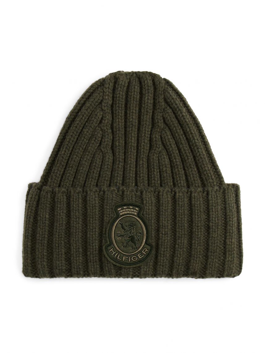 TH CREST FLUFFY BEANIE