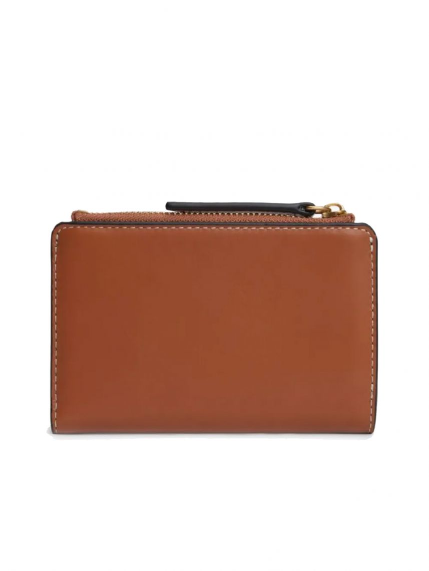 TH SCRIPT LEATHER BIFOLD