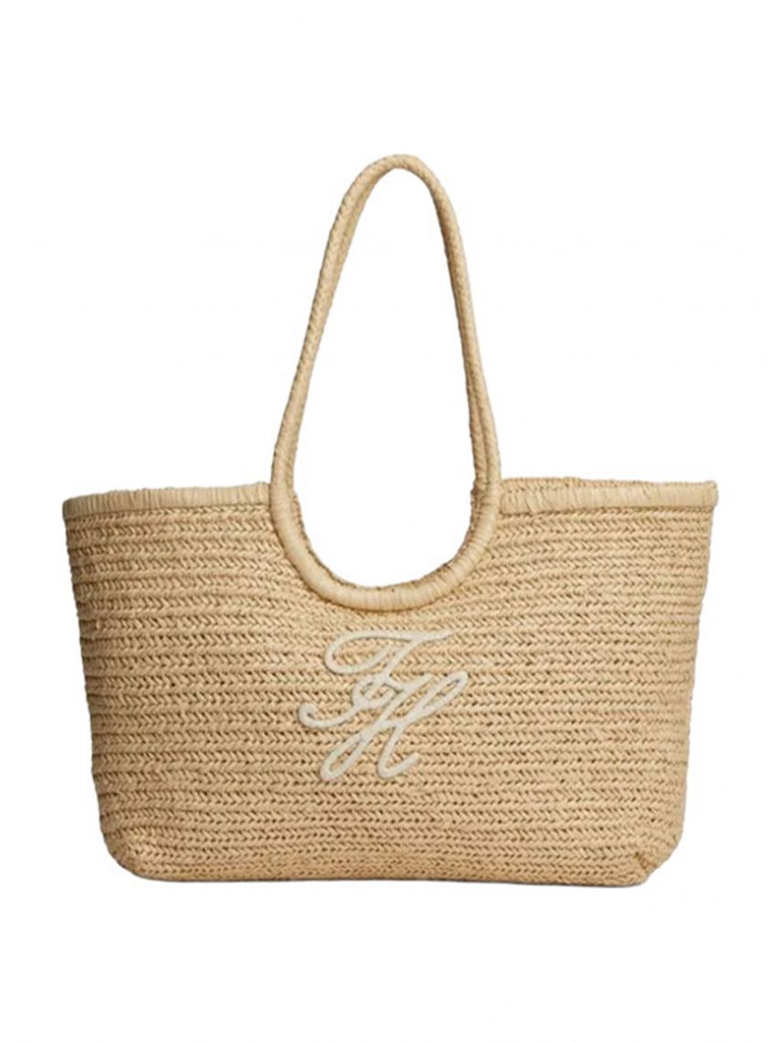 TH ELEVATED SUMMER TOTE RAFFIA