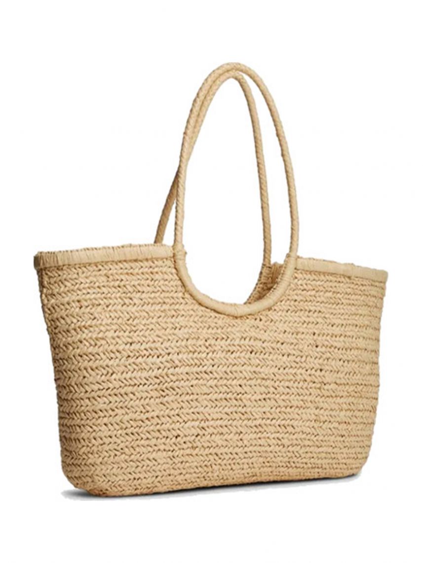 TH ELEVATED SUMMER TOTE RAFFIA