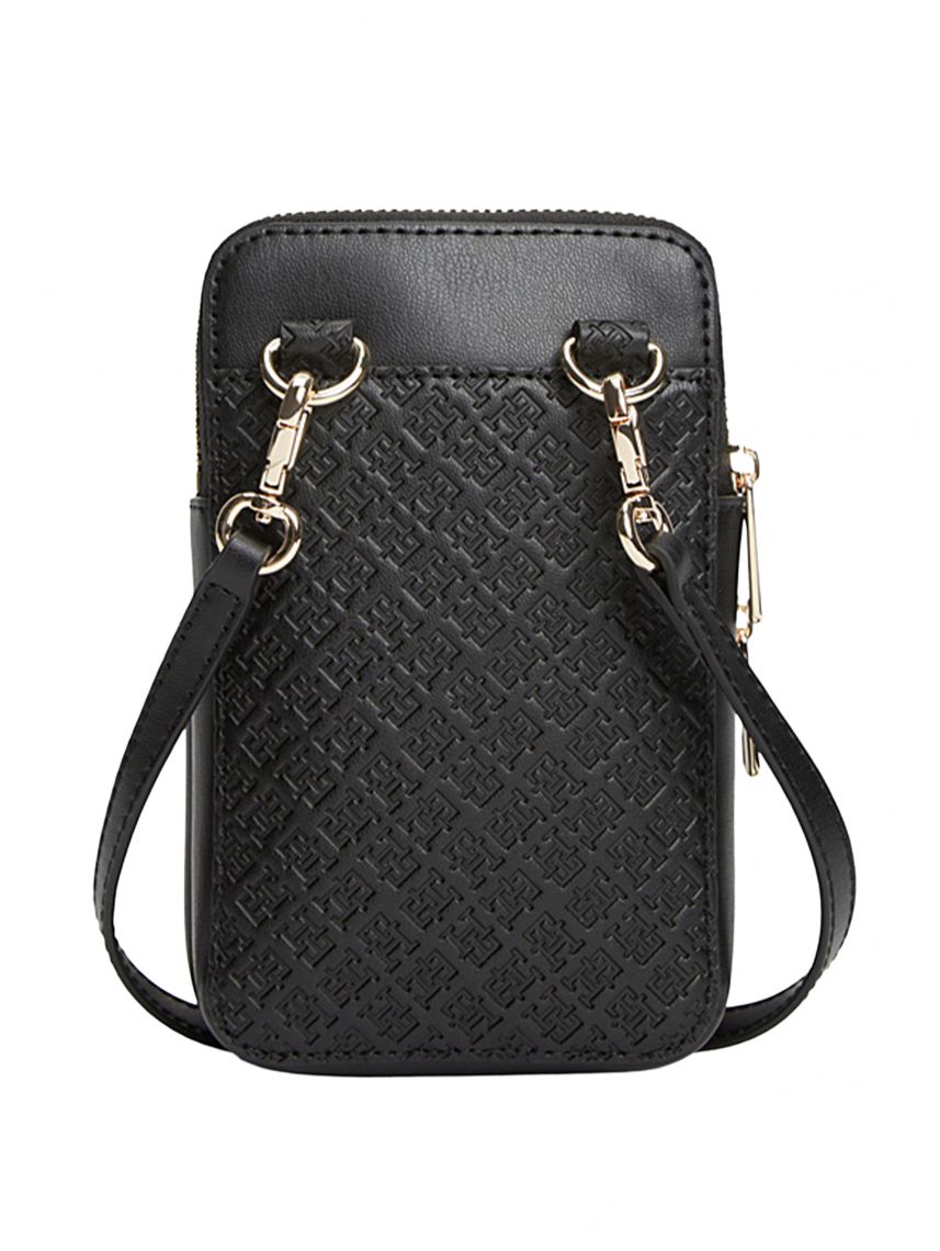 תיק לנייד דמוי עור מבית TOMMY דגם TOM-AW0AW18601-BDS