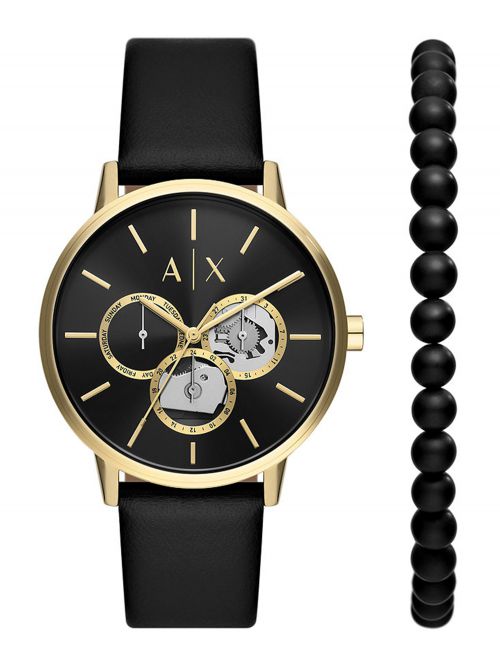 ’סט שעון וצמיד AX לגבר מקולקציית  CAYDE דגם AX7146SET’