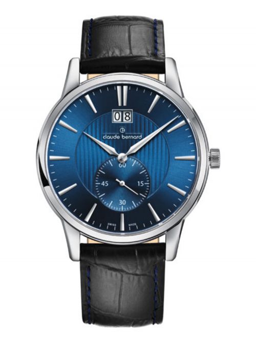 שעון  לגבר CLAUDE BERNARD קולקציית  Classic רצועת עור דגם 640053BUIN