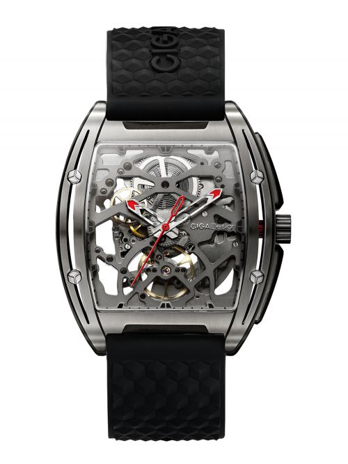 שעון יד CIGA לגבר מקולקציית Z series Titanium דגם Z031-TITI-W15BK