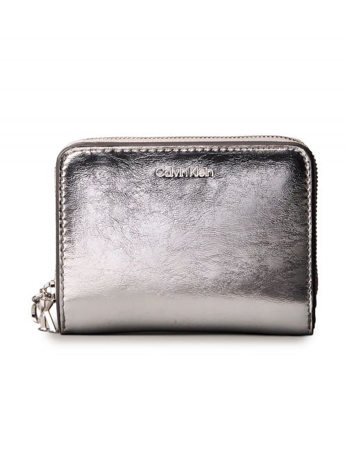 CK METALLIC FLAP ZIP AROUND