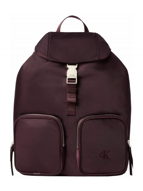 POCKET NYLON FLAP BACKPACK